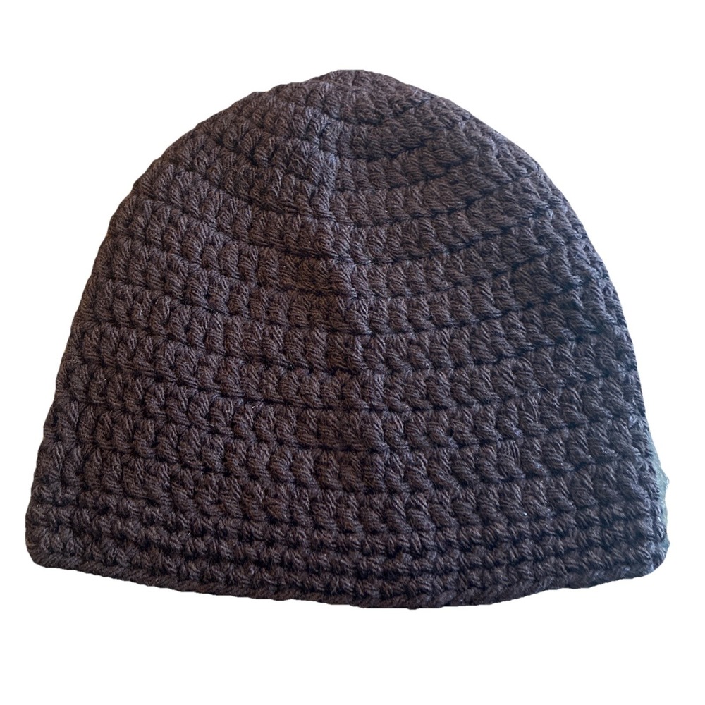 Beanie Hat Unisex‎ Brown Crochet Handmade One Size NEW